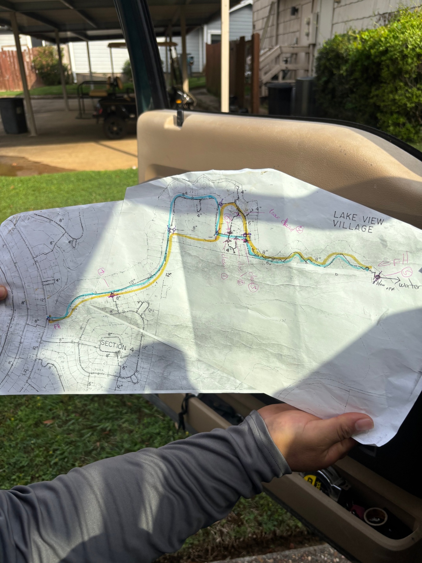 Lake View Village: Run Map